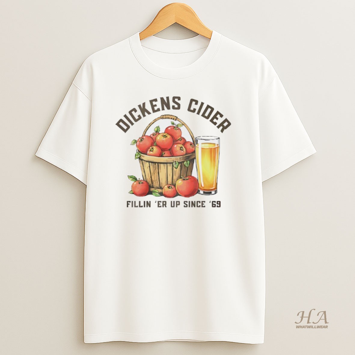 Official Dickens Cider Fillin Er Up Since 69 Shirt