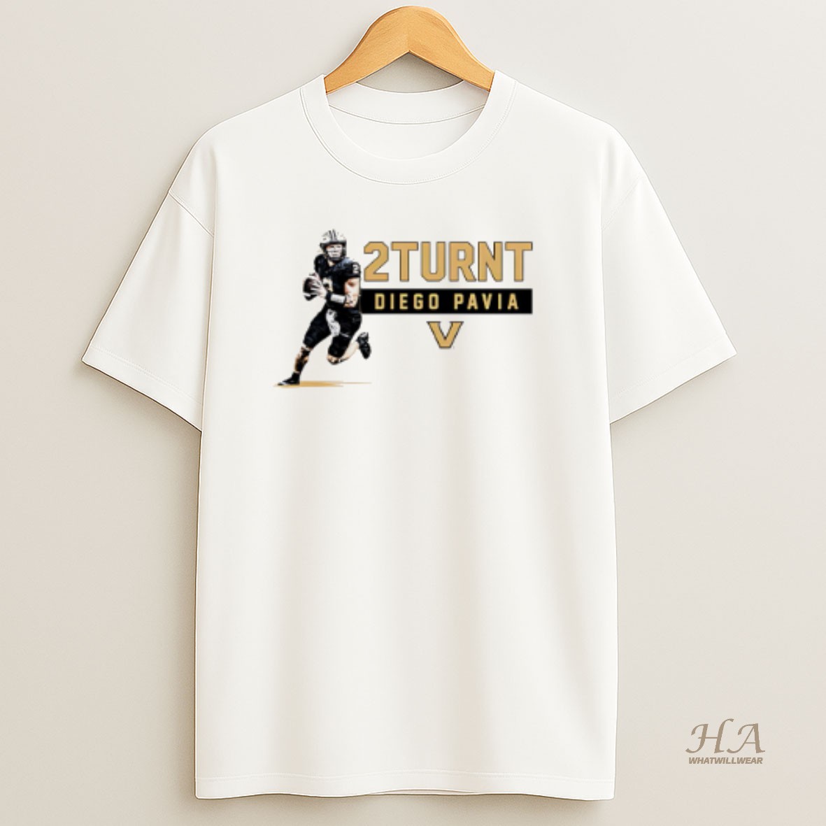 Official Diego Pavia Vanderbilt Football Ncaa 2turnt Cartoon T Shirt
