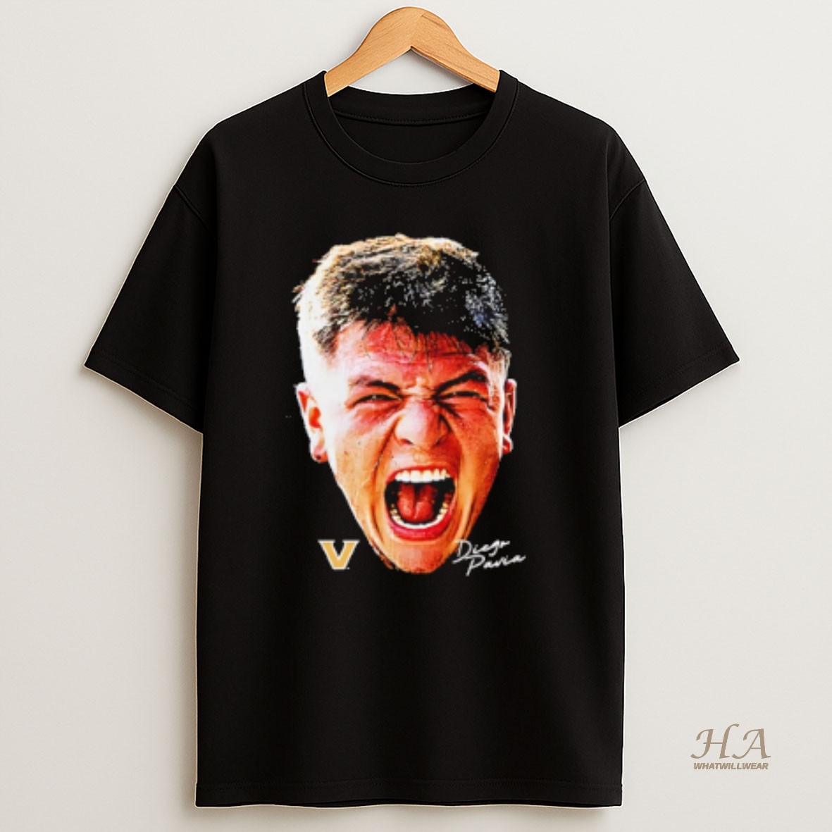 Official Diego Pavia Vanderbilt Football Ncaa Game Face T Shirt