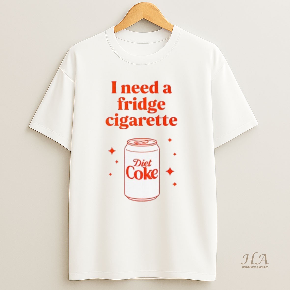 Official Diet Coke I Need A Fridge Cigarette T Shirt
