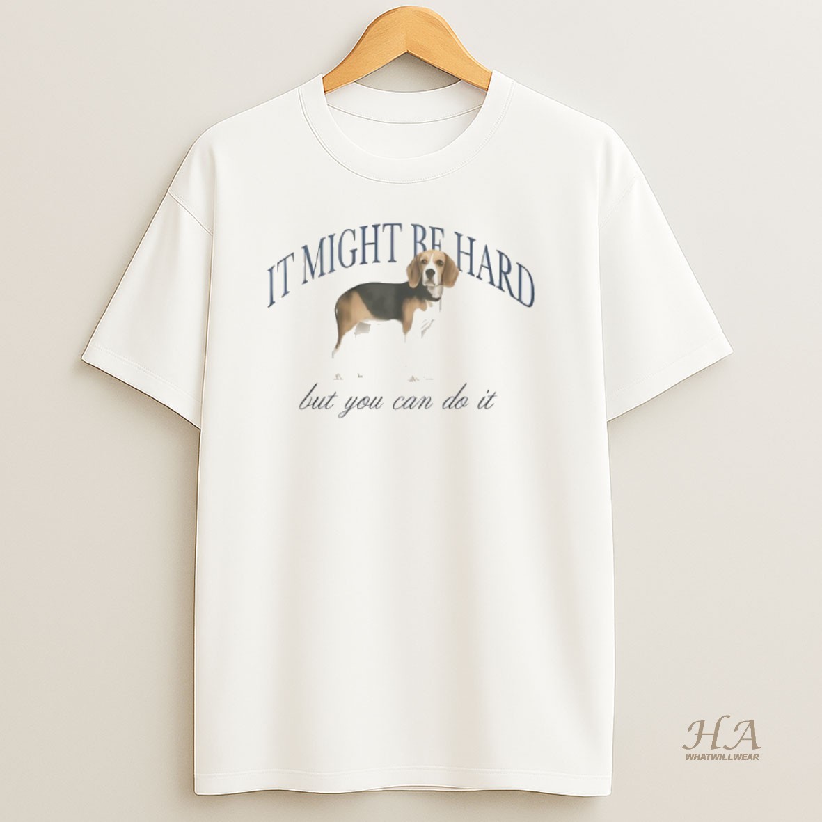 Official Dog It Might Be Hard But You Can Do It Shirt
