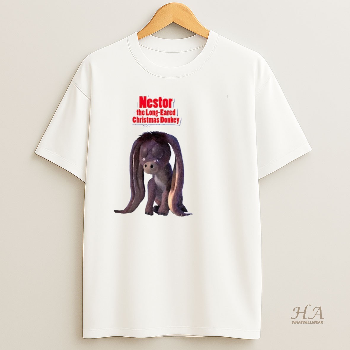 Official Donkey Nestor The Long Eared Christmas Donkey T Shirt