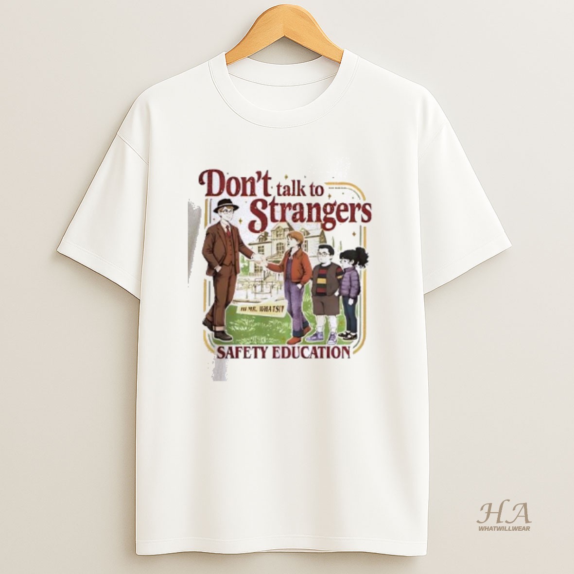 Official Dont Talk To Strangers Funny Stranger Things 5 Vintage T Shirt