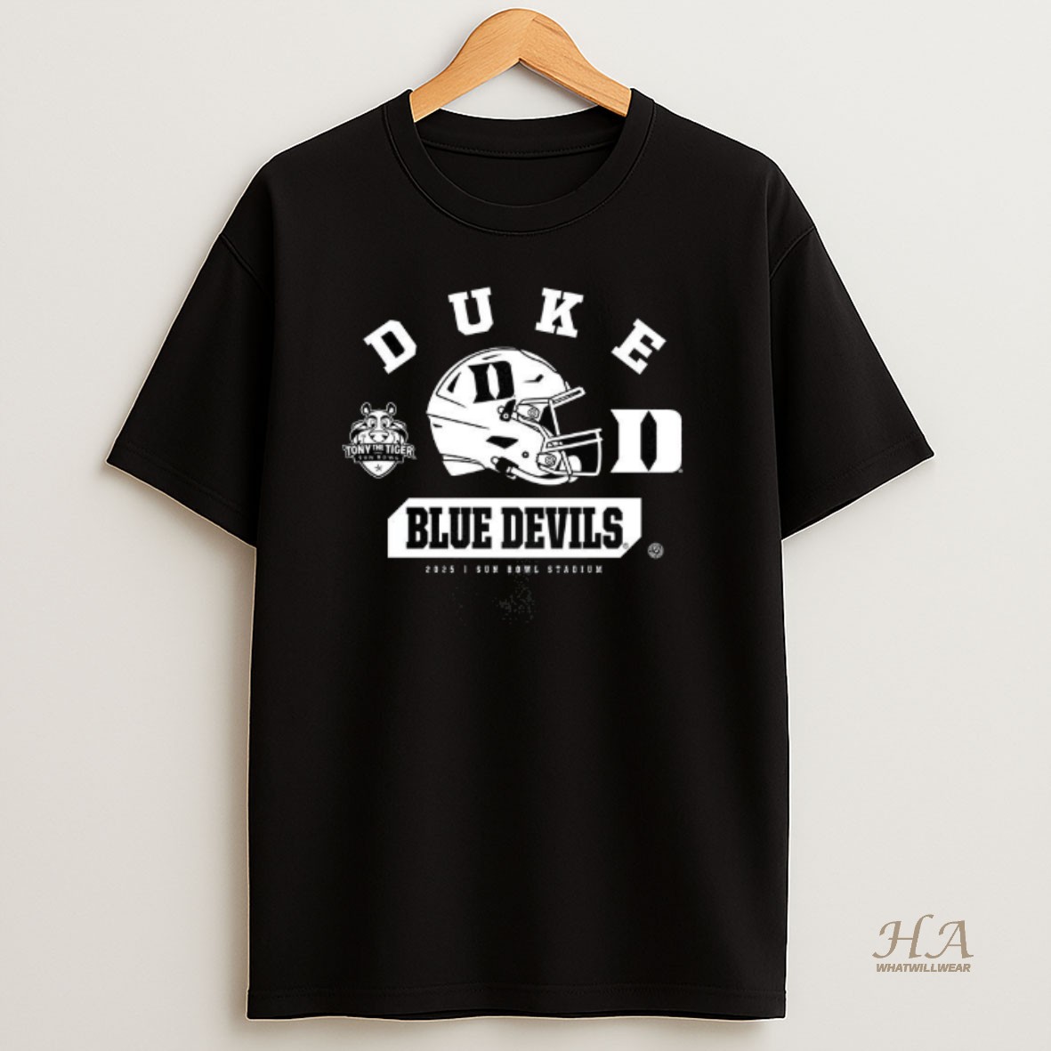 Official Duke Blue Devils 2025 Tony The Tiger Sun Bowl T Shirt
