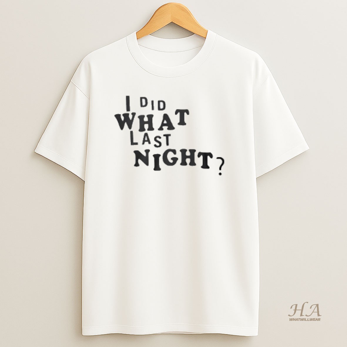 Official Erl I Did What Last Night Ringer T Shirt