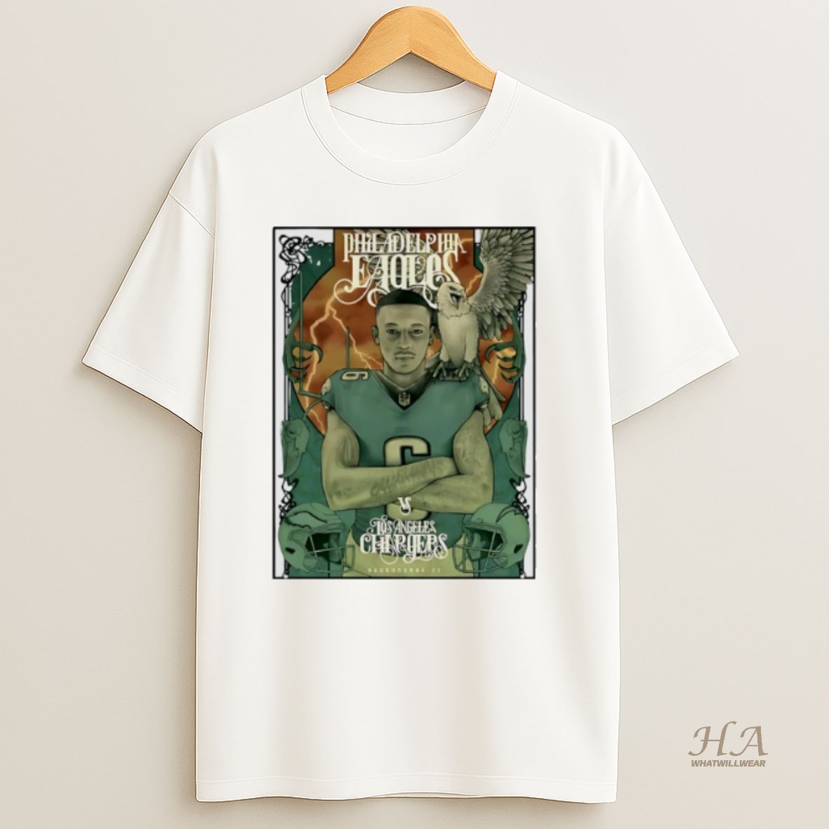 Official Eagles Vs Chargers December 08 25 Shirt