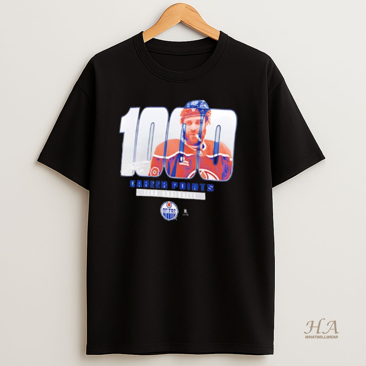 Official Edmonton Oilers Leon Draisaitl 1000 Career Points Legacy Signature T Shirt