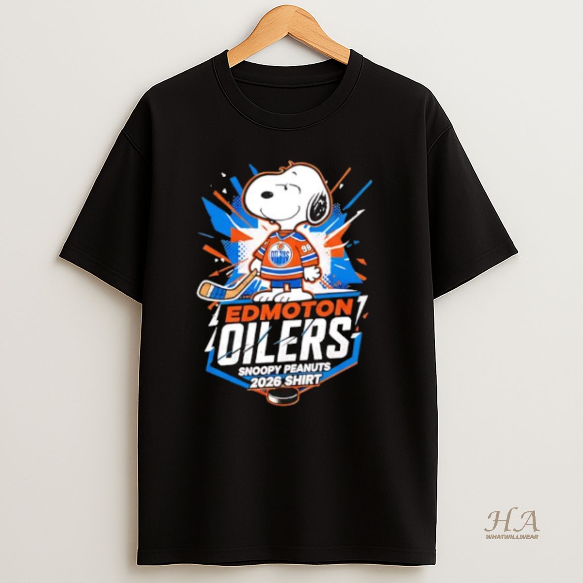 Official Edmonton Oilers Snoopy Peanuts 2026 T Shirt