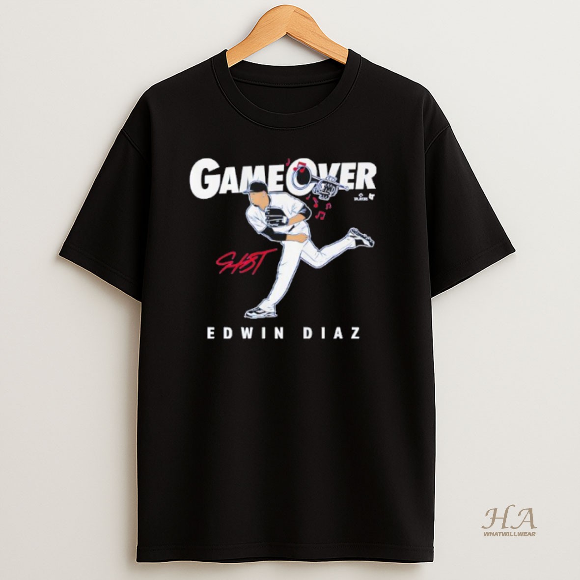 Official Edwin Diaz Game Over Los Angeles Signature T Shirt