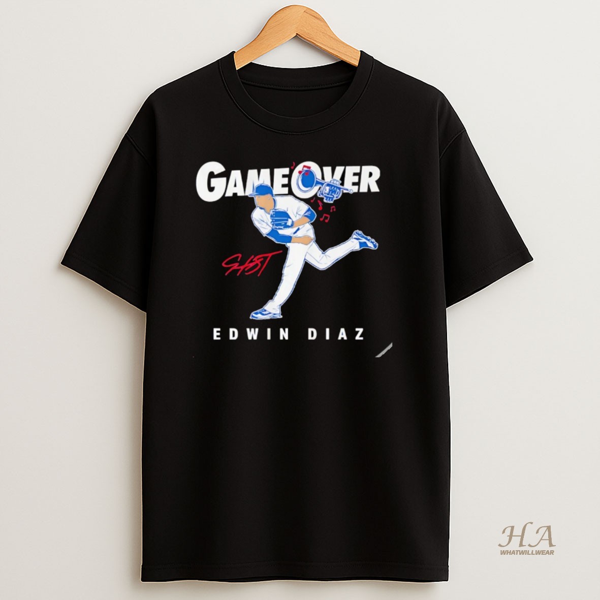 Official Edwin Diaz Los Angeles Dodgers Game Over Christmas T Shirt