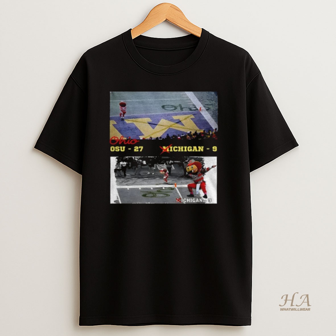 Official Erase The M Ohio State Rivalry 27 9 Buckeyes Beat Michigan T Shirt