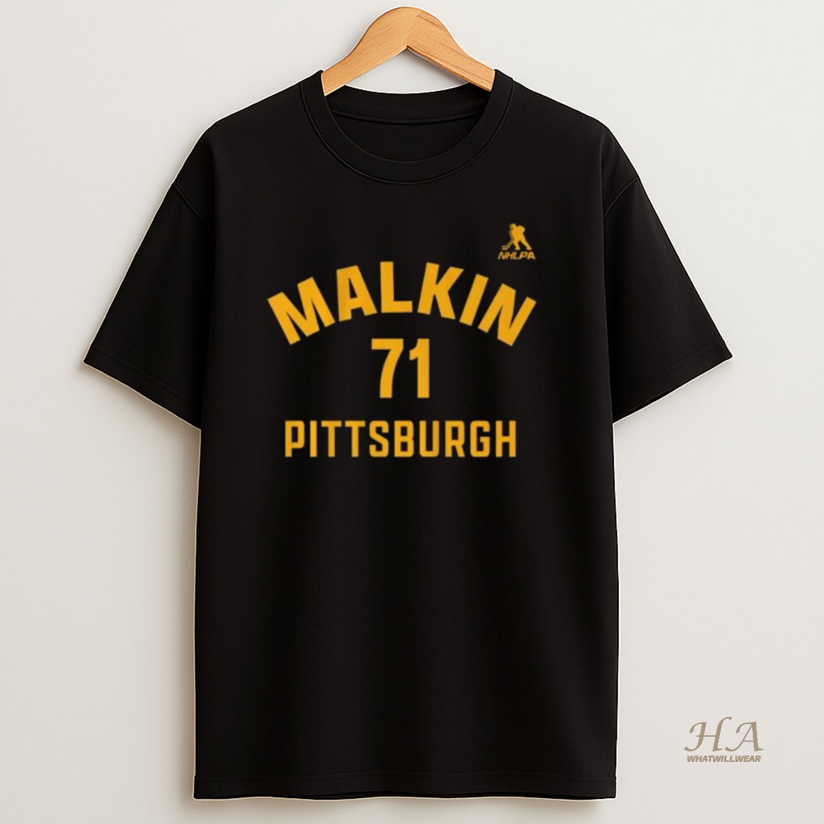 Official Evgeni Malkin Pittsburgh Name Number Long Sleve Shirt