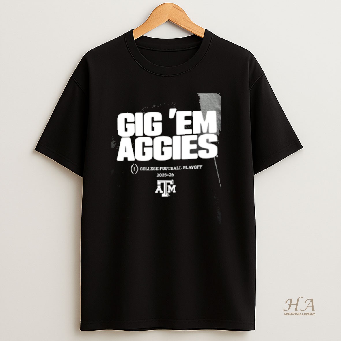 Official F14abmac Texas Am Football Gig Em Aggies 2025 Cfp Team Slogan 2 Sided T Shirt