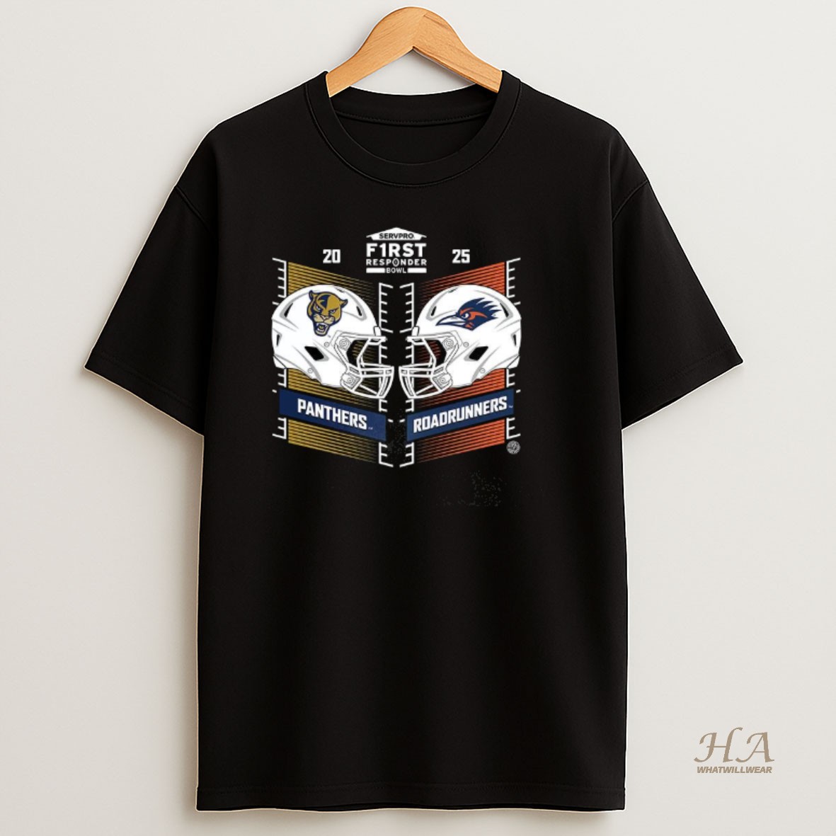 Official Fiu Panthers Vs Utsa Roadrunners 2025 First Responder Bowl T Shirt