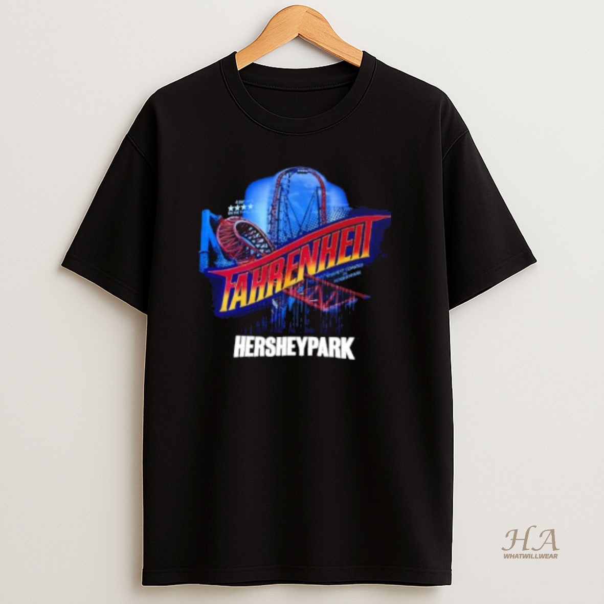 Official Fahrenheit 97 And Falling Fastighet Park Hersheypark T Shirt