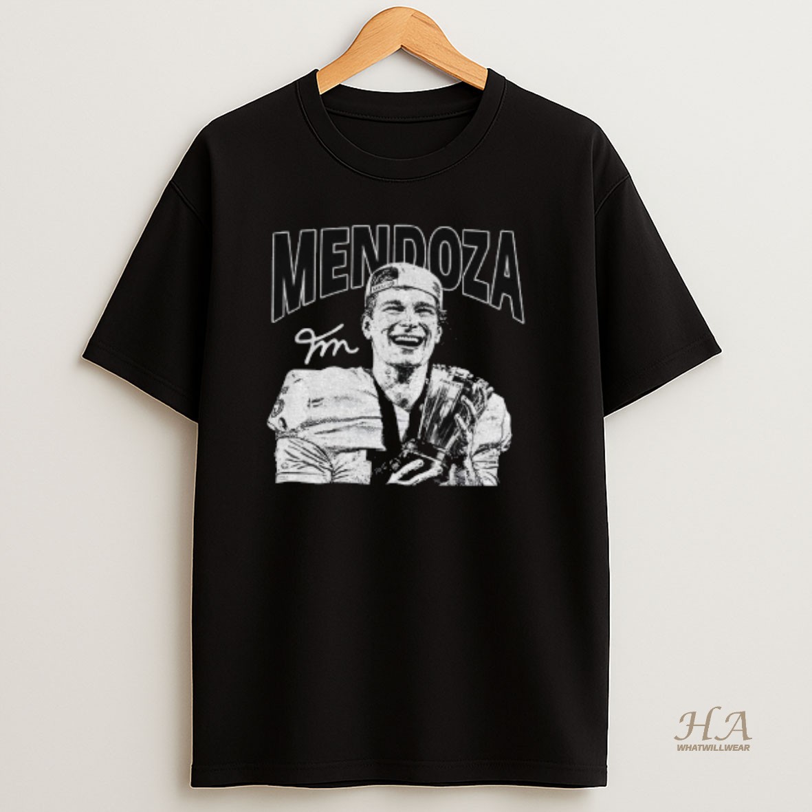 Official Fernando Mendoza 2025 Heisman Winner Signature T Shirt
