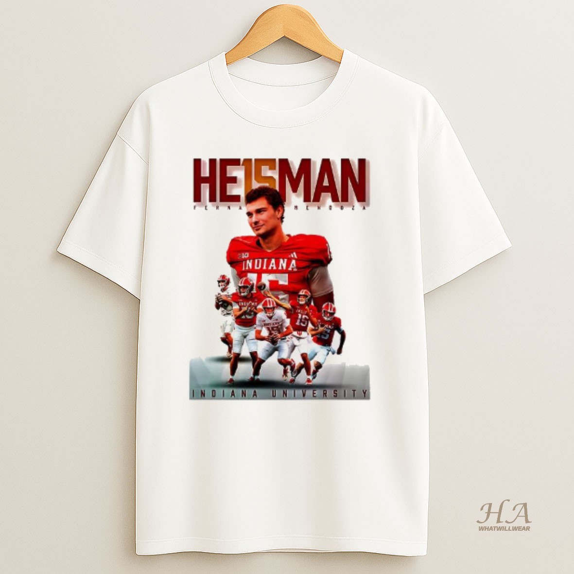 Official Fernando Mendoza Heisman Indiana University T Shirt