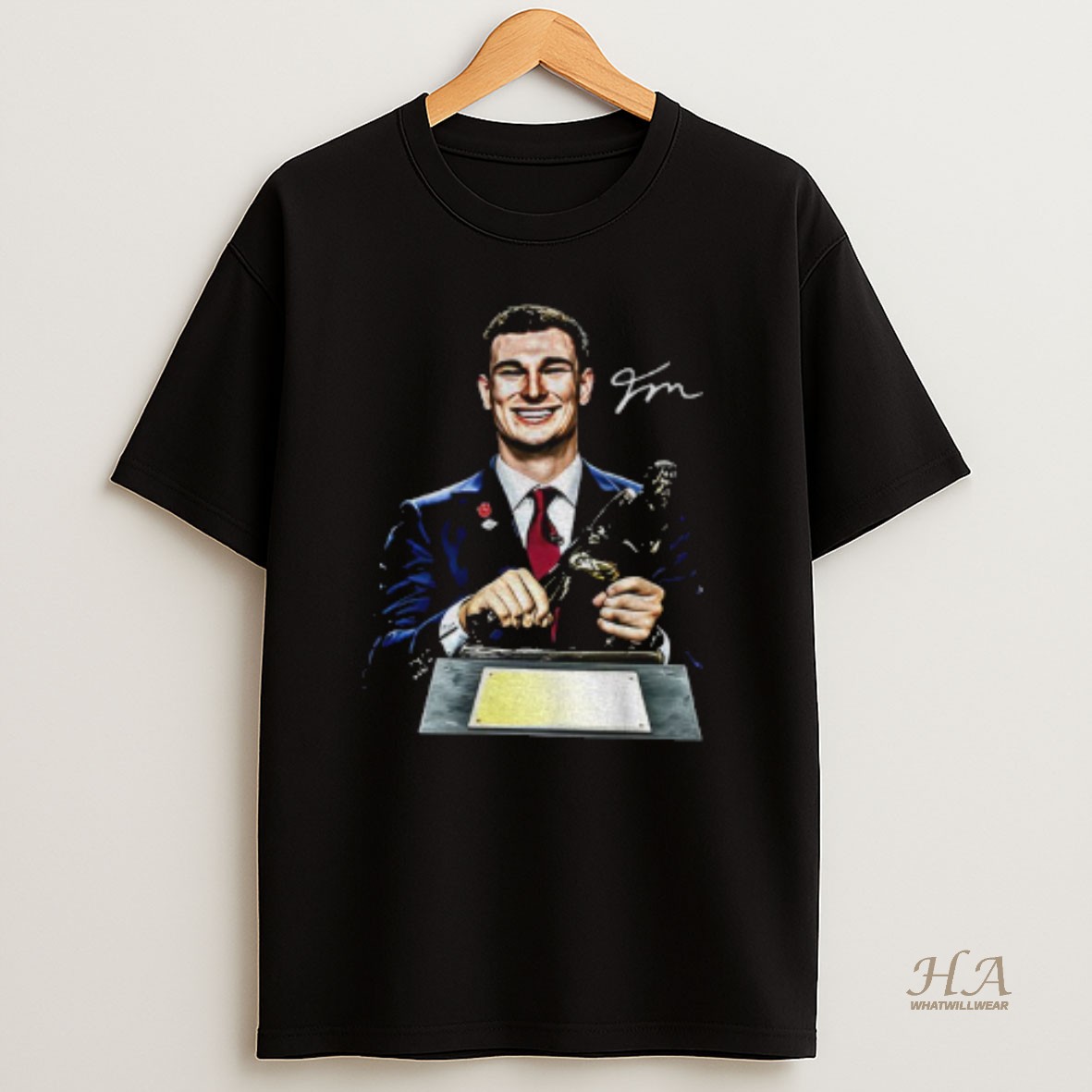 Official Fernando Mendoza Heisman Signature T Shirt