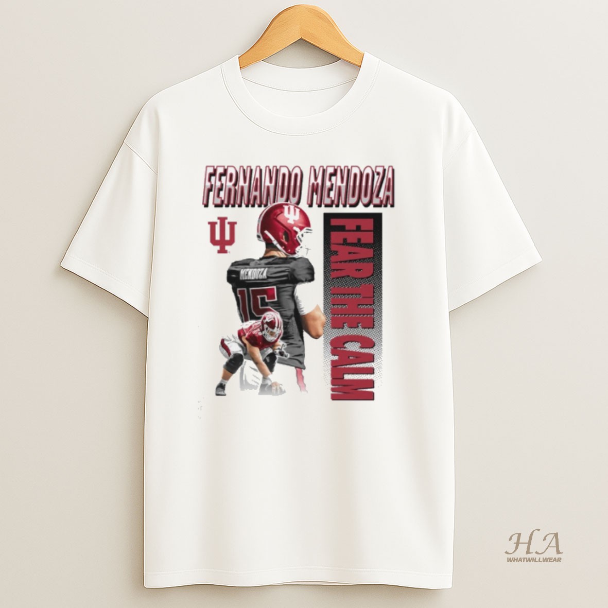 Official Fernando Mendoza Indiana Hoosiers Nfl 2025 Fear The Calm T Shirt