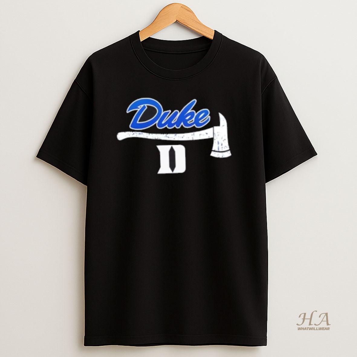 Official Firefighter Fire Dept Always Ready Duke Blue Devils 2 Sided T Shirt