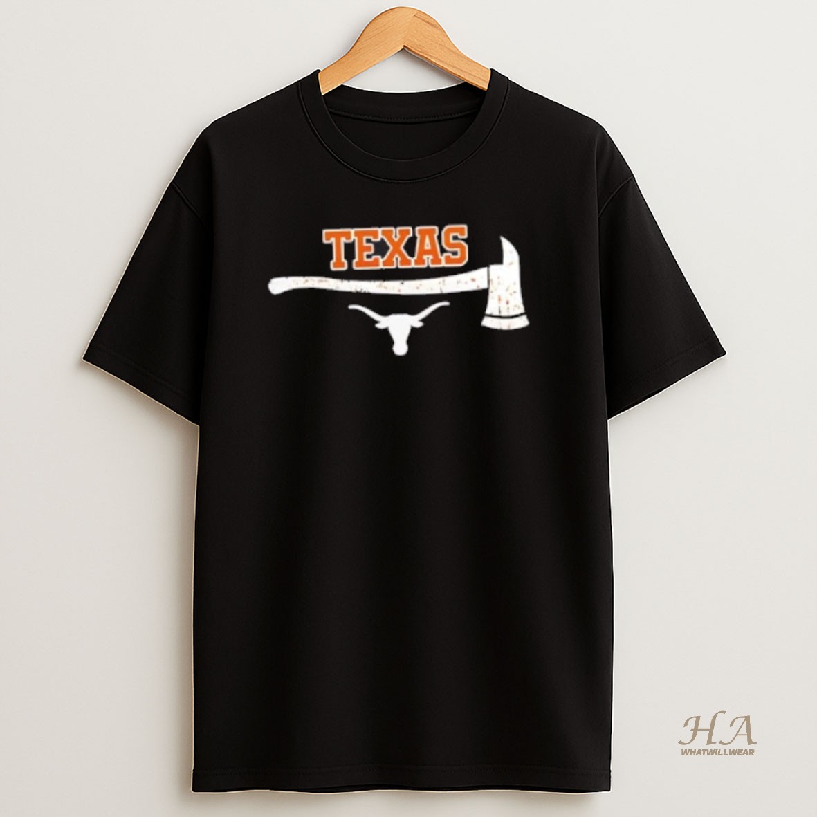Official Firefighter Fire Dept Always Ready Texas Longhorns 2 Sided T Shirt