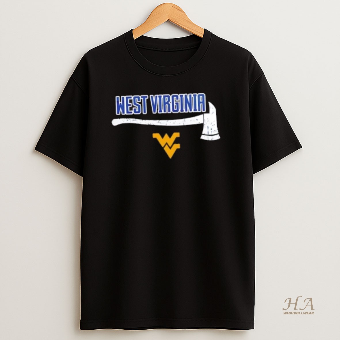 Official Firefighter Fire Dept Always Ready West Virginia Mountaineers 2 Sided T Shirt