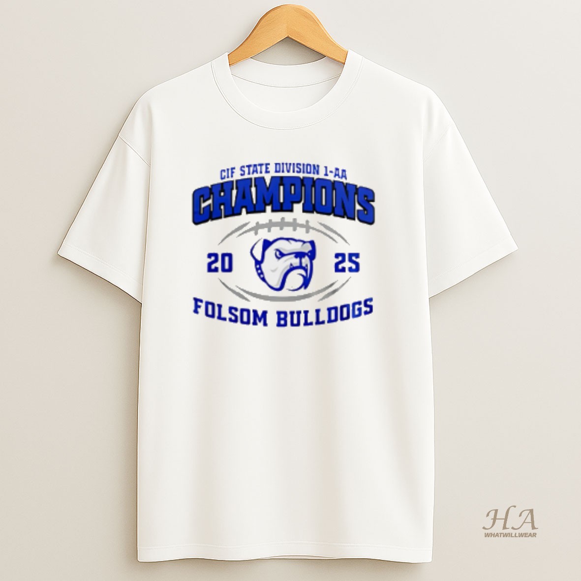 Official Folsom Bulldogs 2025 Cif State Division 1 Aa Champions T Shirt