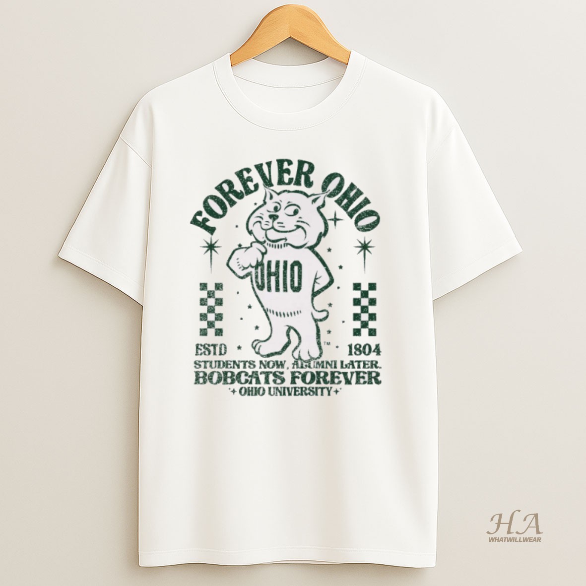 Official Forever Ohio Bobcats Rufus Student Now Alumi Later Bobcats Forever Ohio University T Shirt