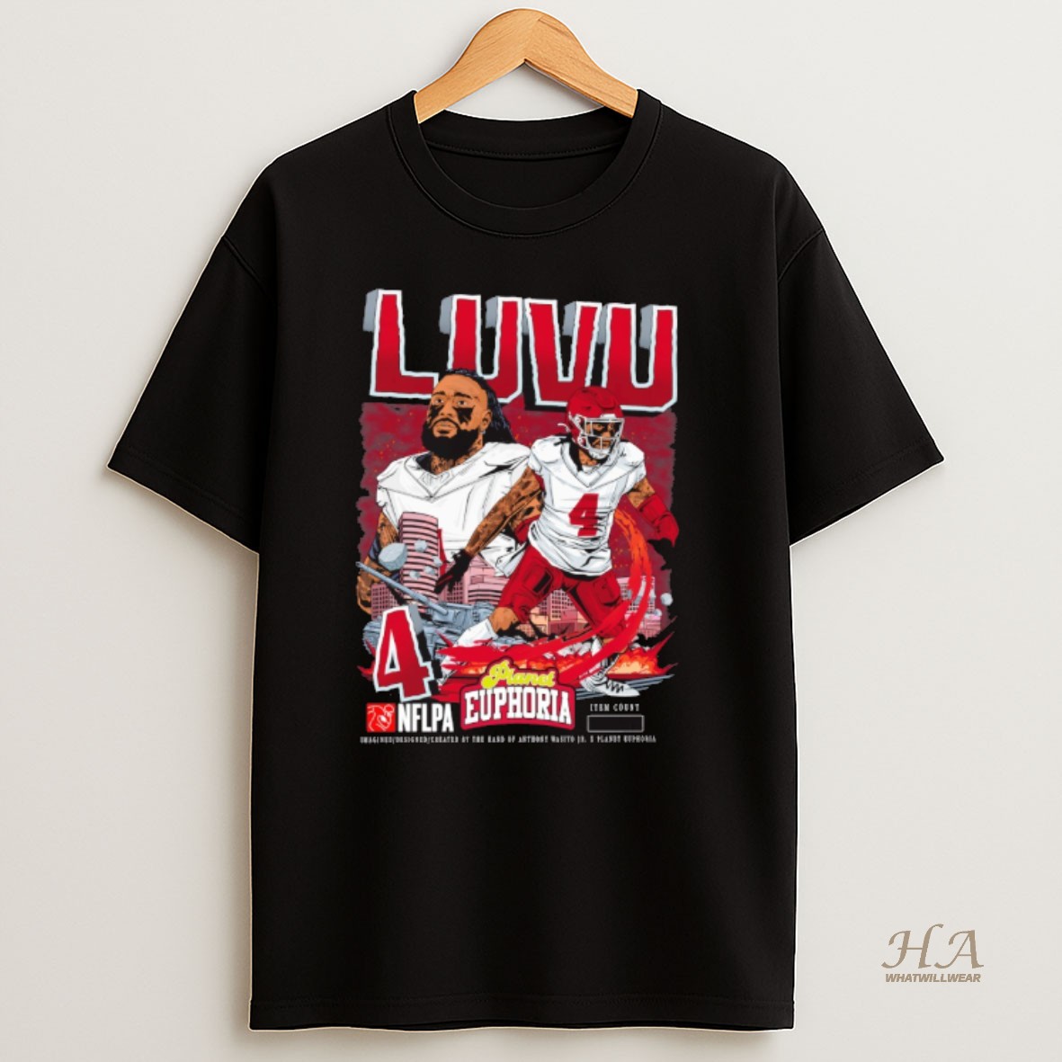 Official Frankie Luvu Washington Commanders Nfl Planet Euphoria Art T Shirt