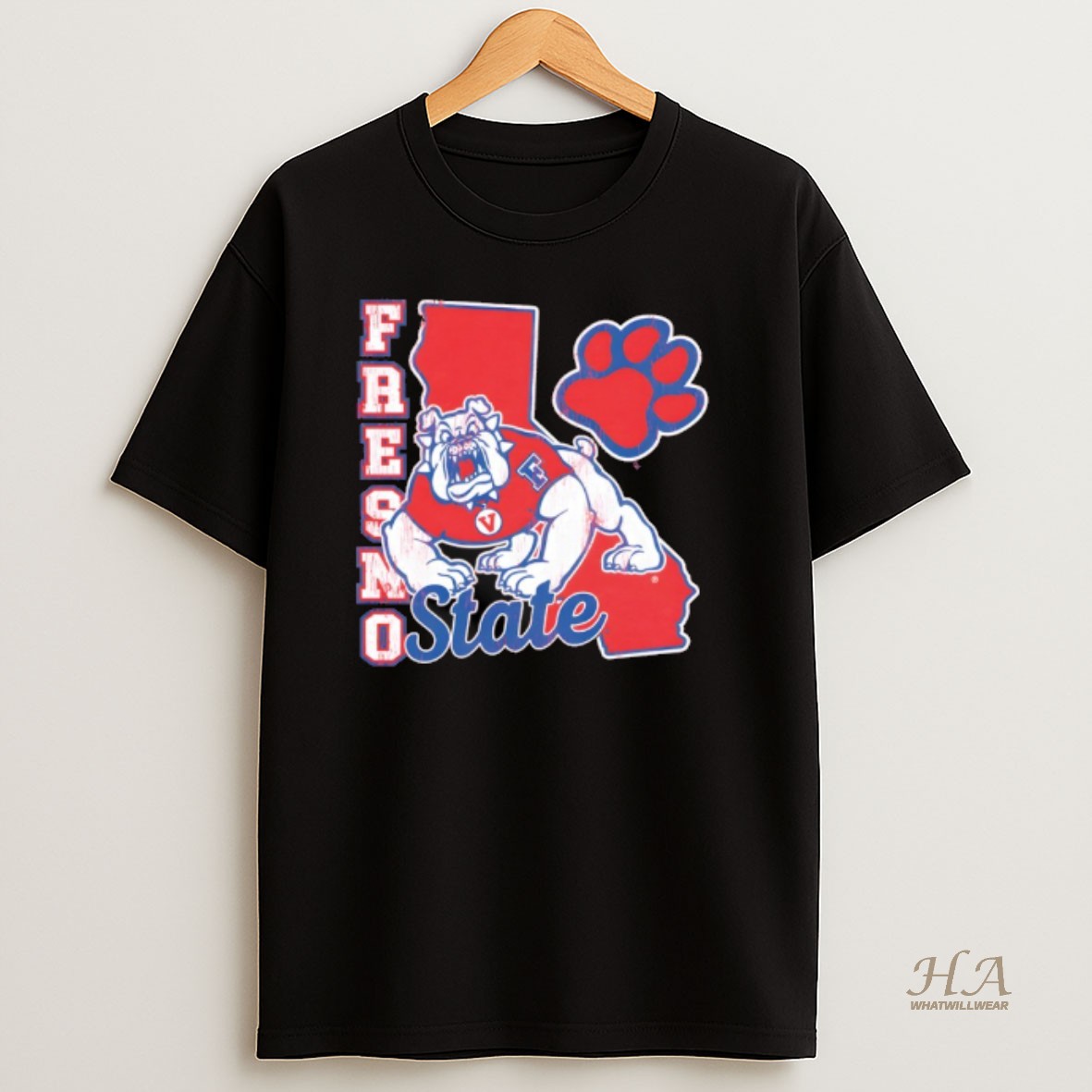 Official Fresno State Ca Bulldog T Shirt
