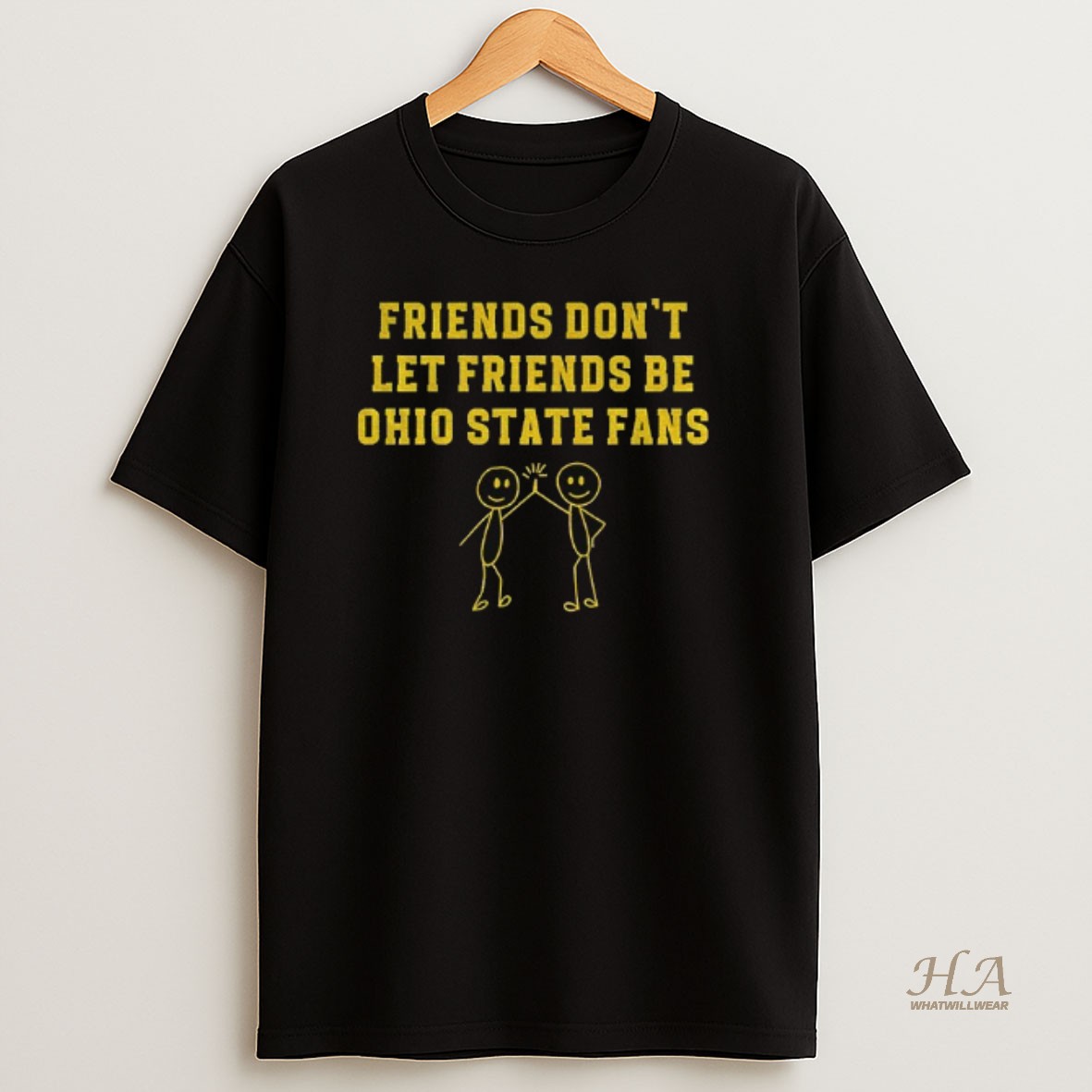 Official Friends Dont Let Friends Be Ohio State Fans Michigan Wolverines Football Shirt
