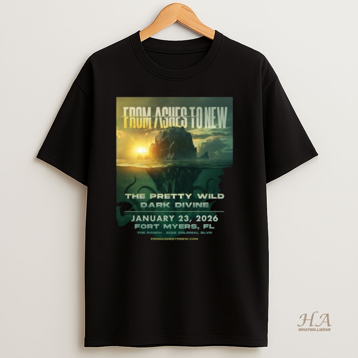 Official From Ashes To New Fort Myers Fl January 23 2026 Concert Long Sleve Shirt