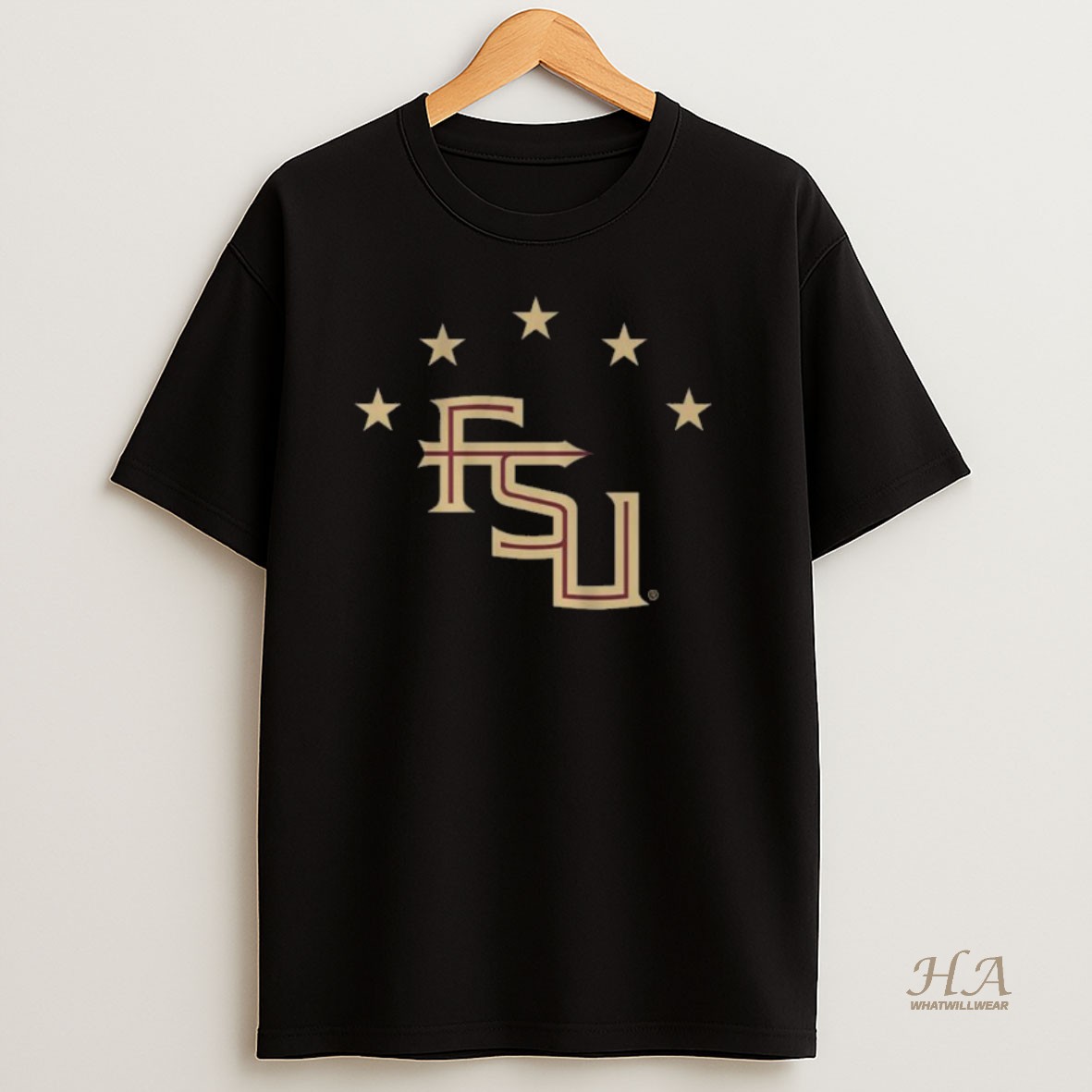 Official Fsu Soccer Five Stars Long Sleve Shirt