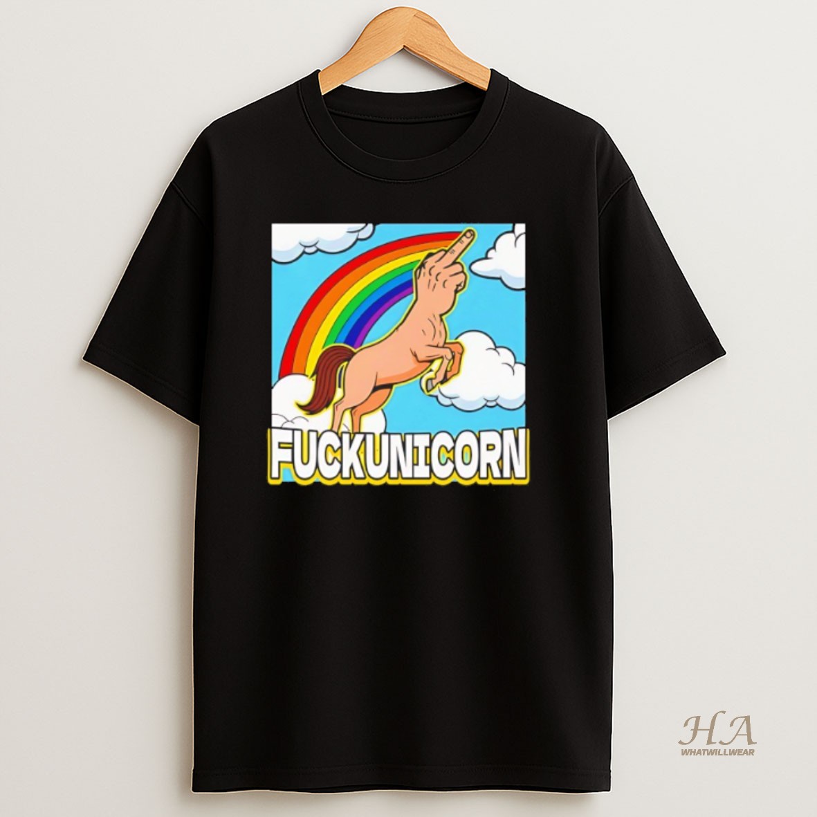 Official Fuckunicorn Unicorn Middle Finger Shirt