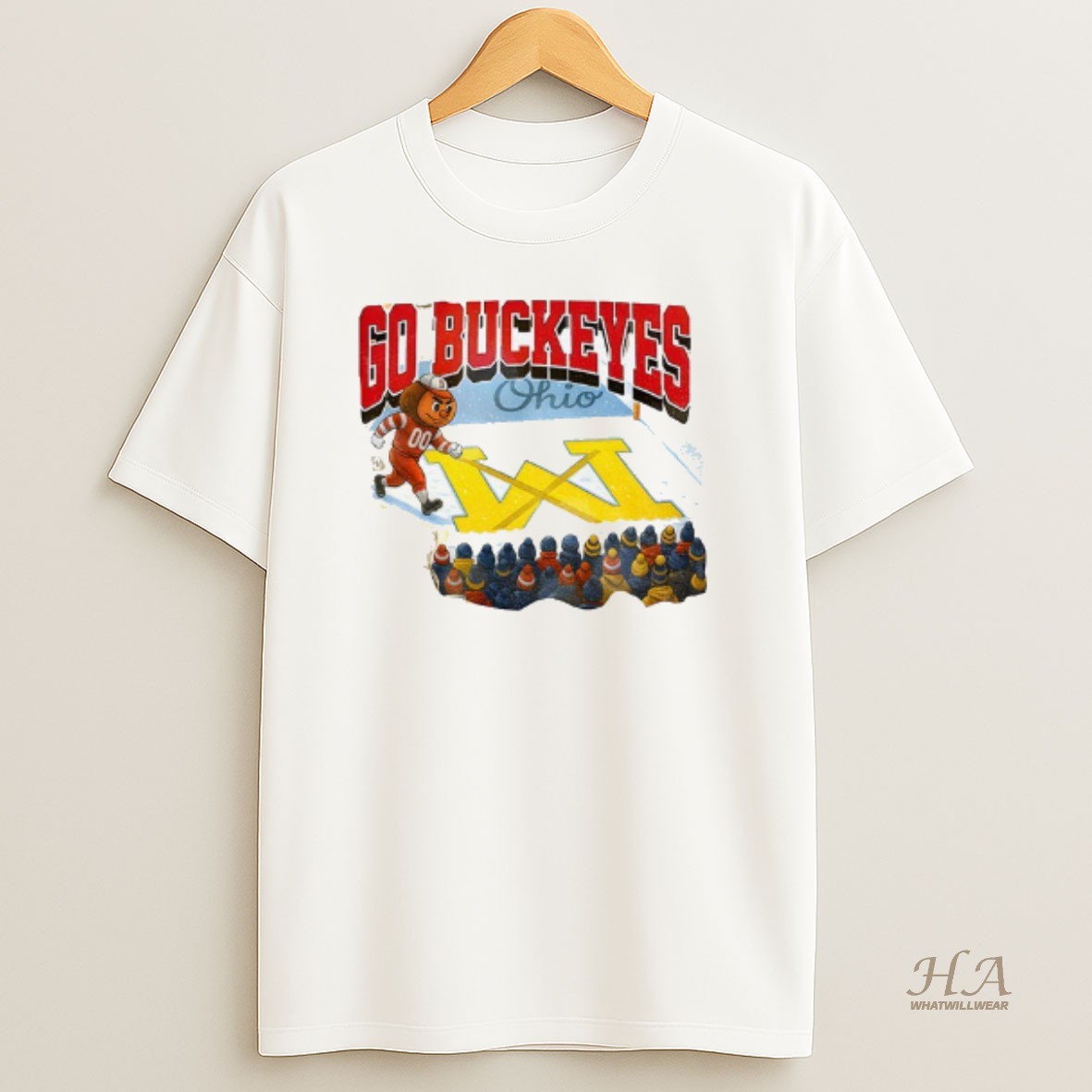 Official Funny Brutus Vs Michigan Game Day Brutus Ohio State Snow Go Buckeyes Sports T Shirt
