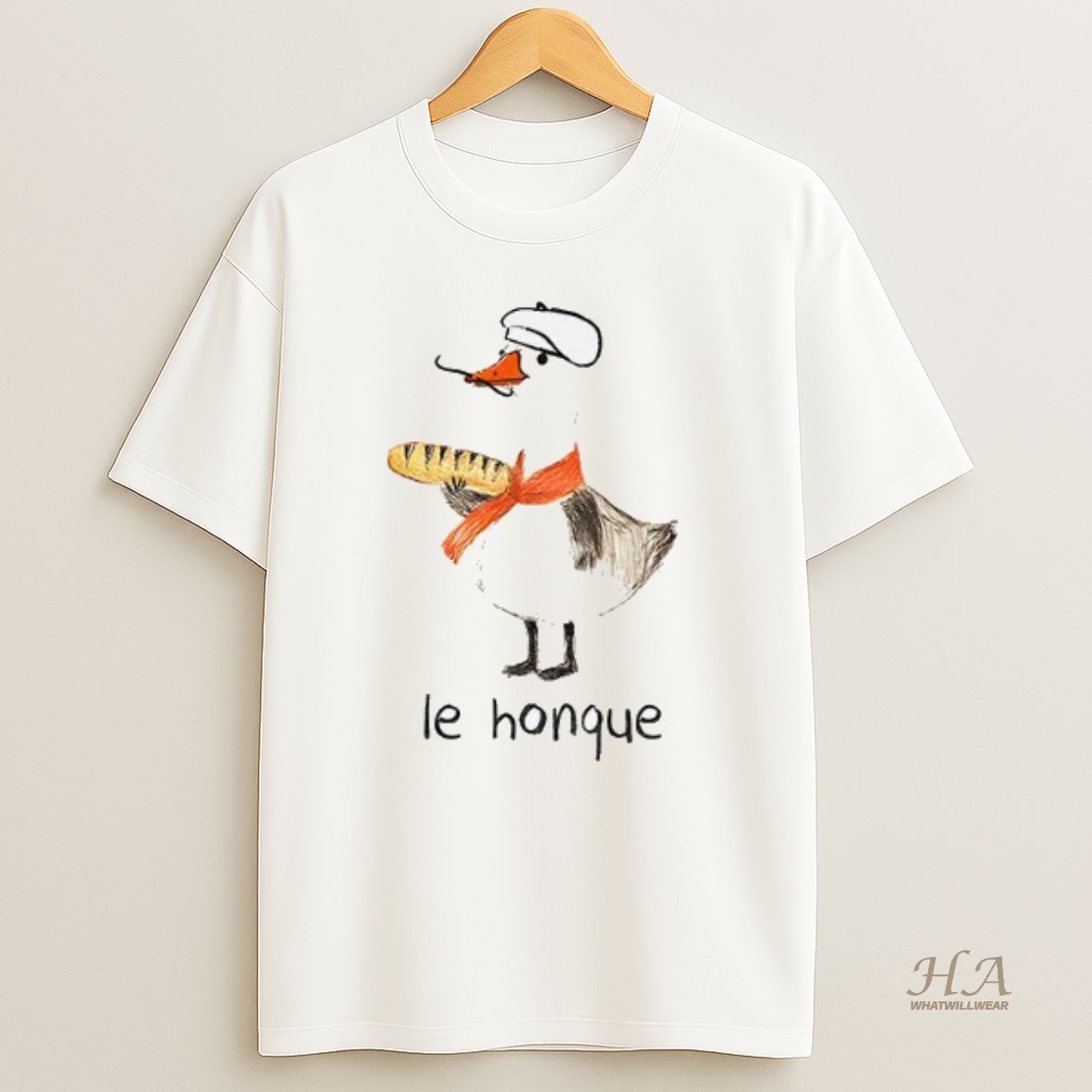 Official Funny French Goose Le Honque Shirt