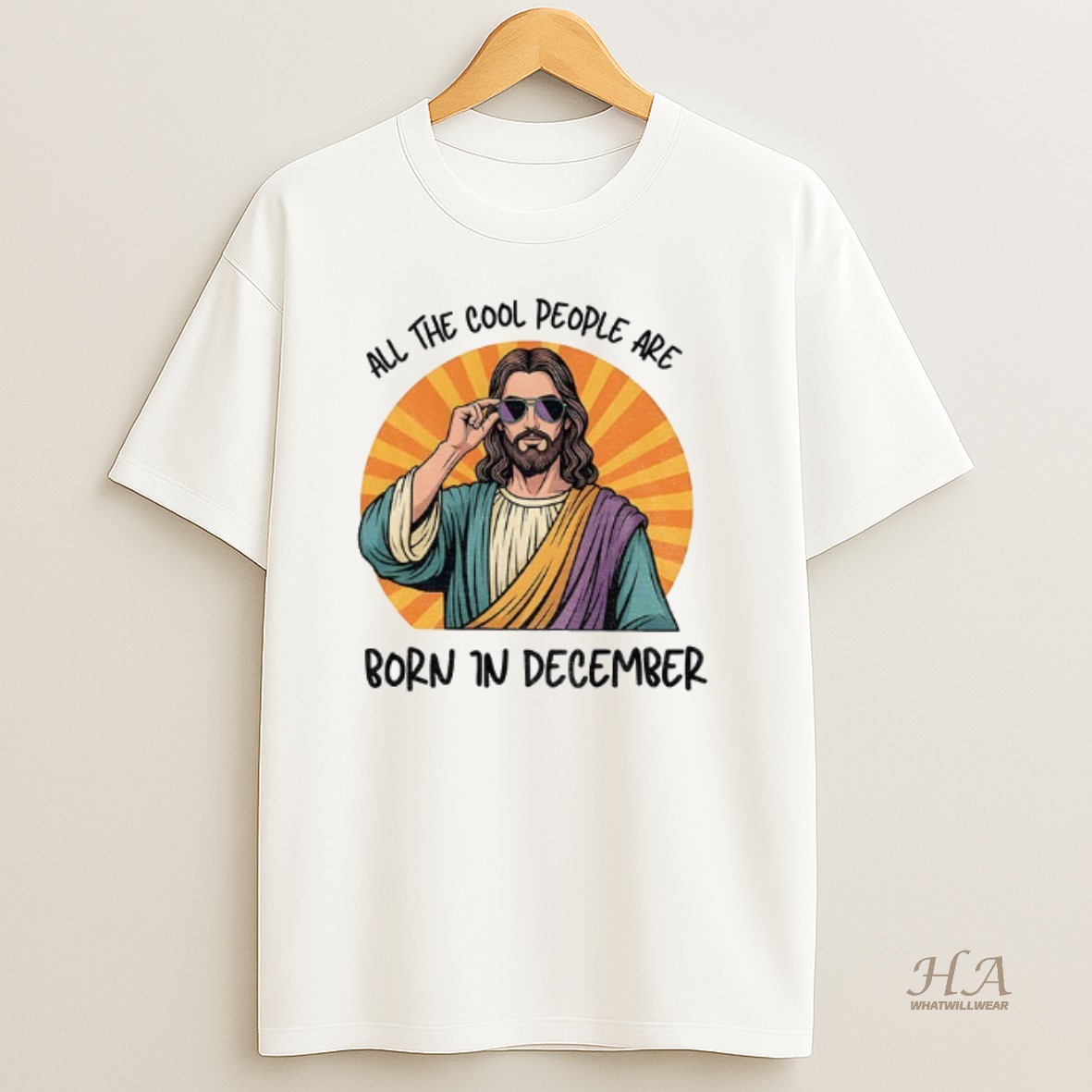 Official Funny Jesus Christmas All The Cool People Are Born In December Shirt