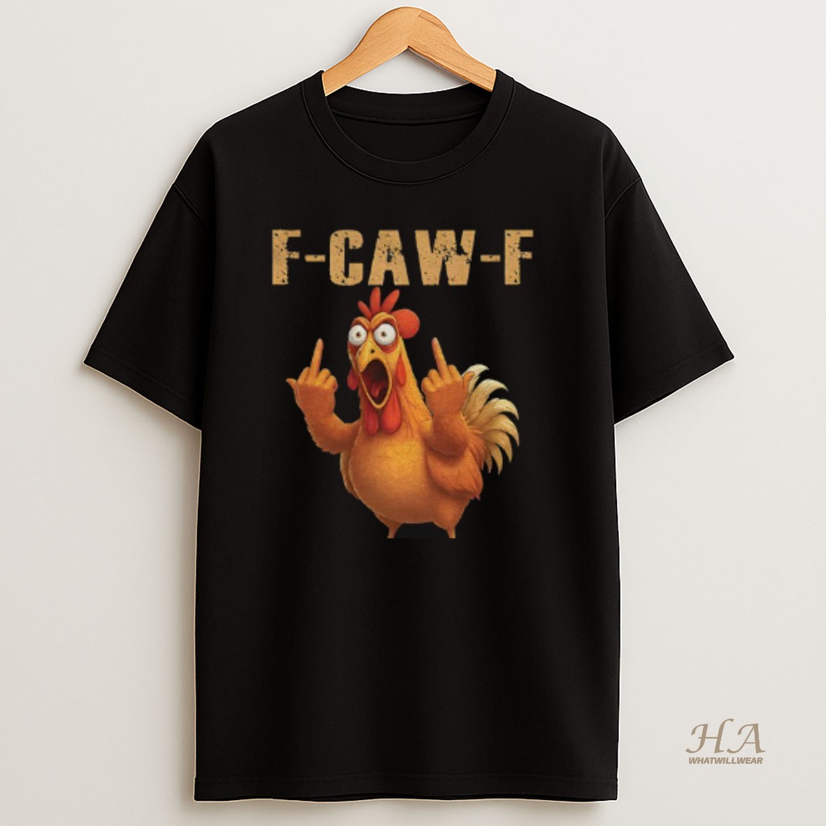 Official Funny Rooster Meme F Caw F T Shirt