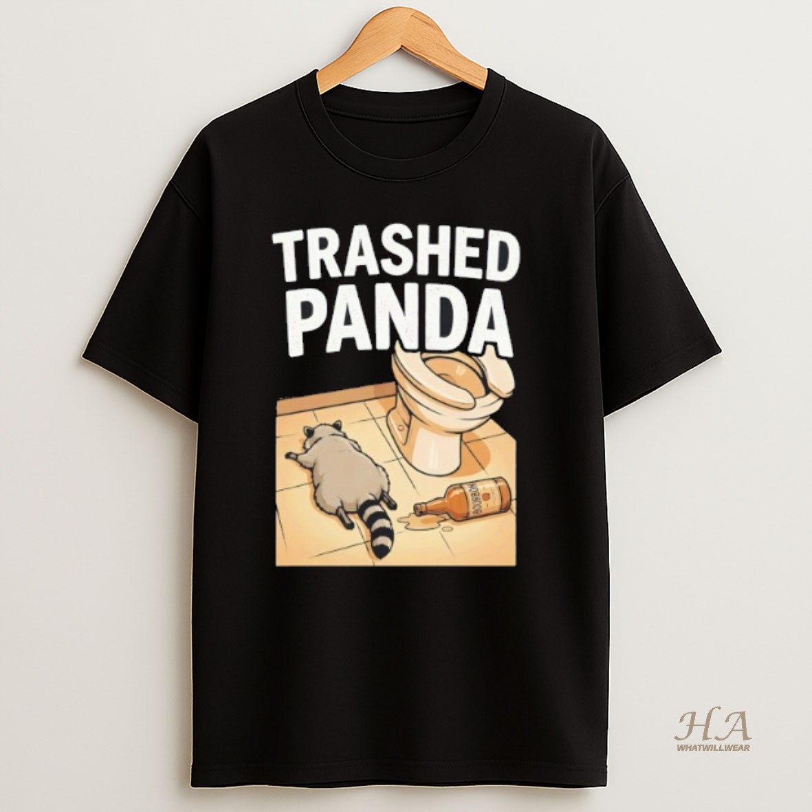 Official Funny Trashed Panda Drunk Raccoon Shirt