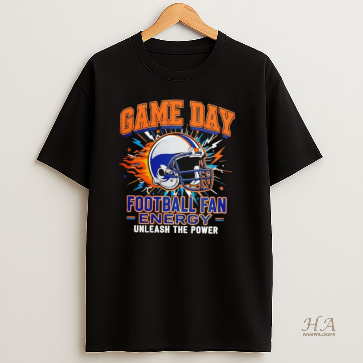 Official Game Day Football Fan Energy Bold Sports Graphic T Shirt