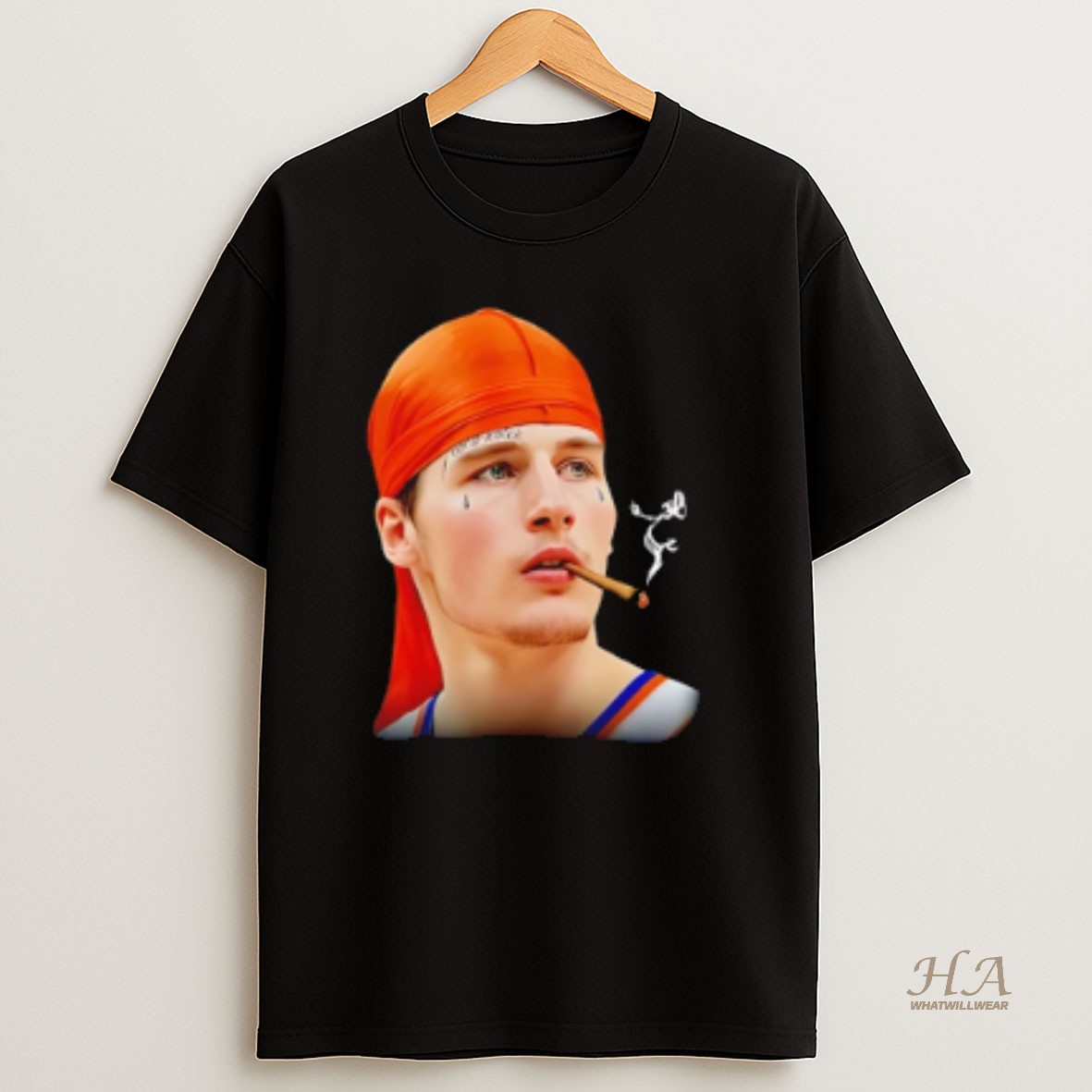 Official Gangsta Kolek Smoking New York Knicks T Shirt