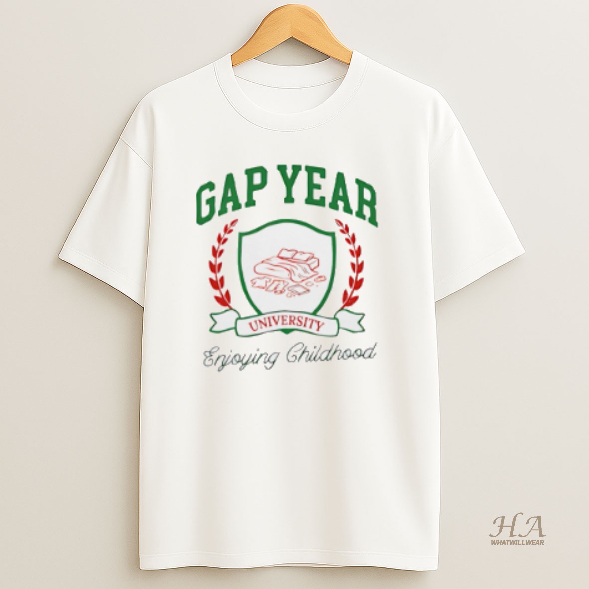 Official Gap Year University Enjoying Childhood Logo T Shirt