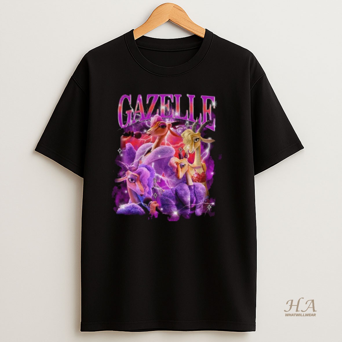 Official Gazelle Zootopia 2 Pop Star Movie Graphic T Shirt