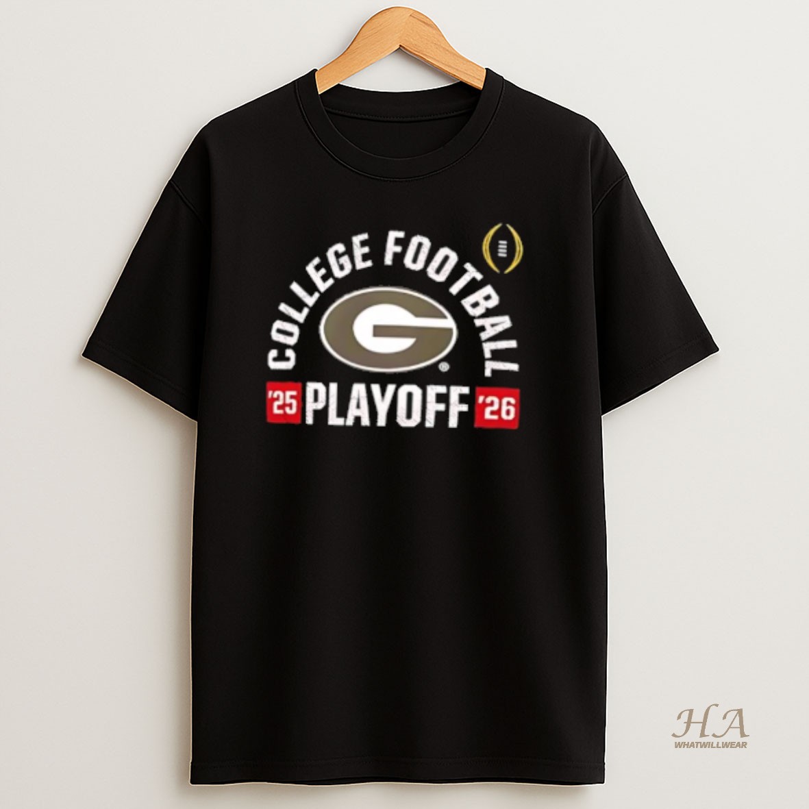 Official Georgia Bulldogs 2025 2026 College Football Playoff Touchdown T Shirt