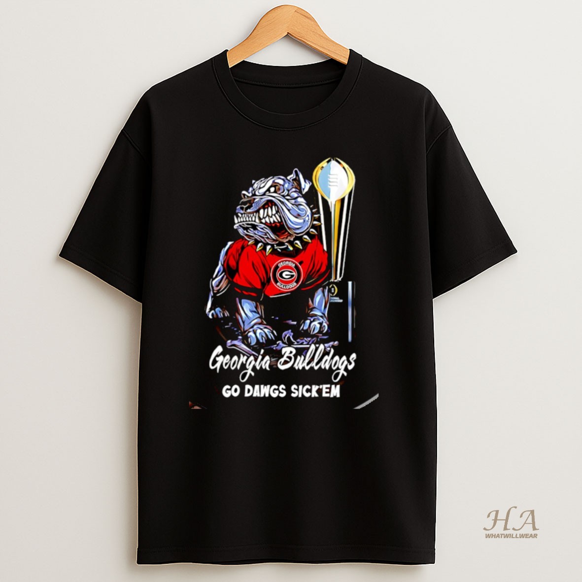 Official Georgia Bulldogs 2025 26 Cfp Go Dawgs Sick Em Mascot Christmas Shirt