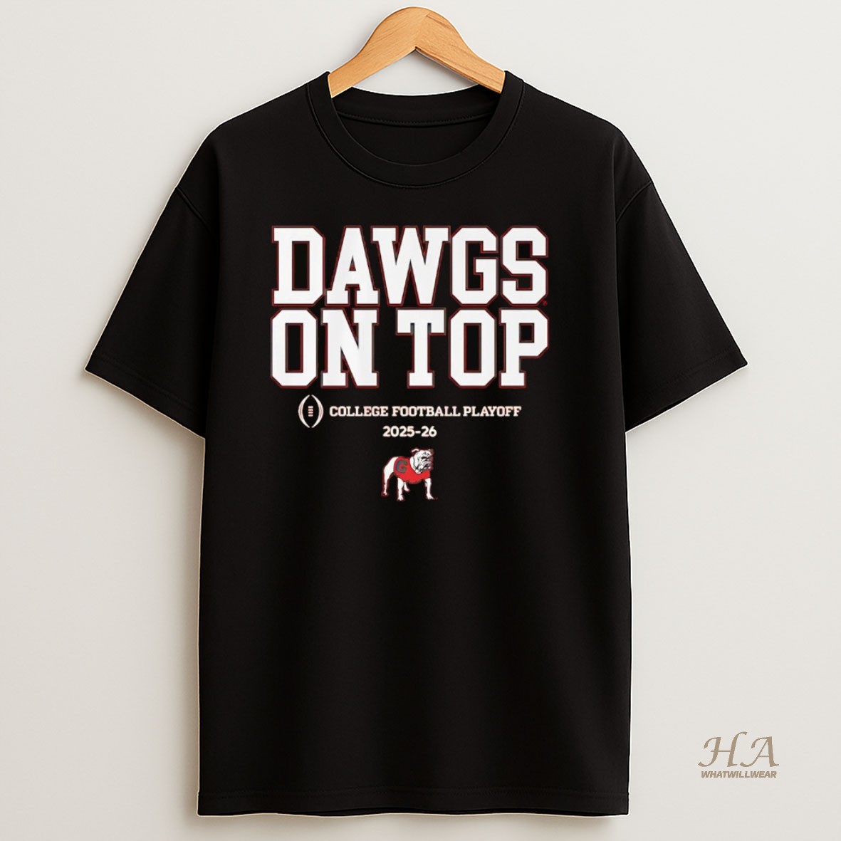 Official Georgia Bulldogs 2025 Cfp Dawgs On Top T Shirt