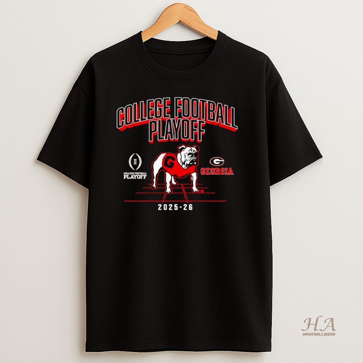 Official Georgia Bulldogs 2025 Cfp Mascot T Shirt