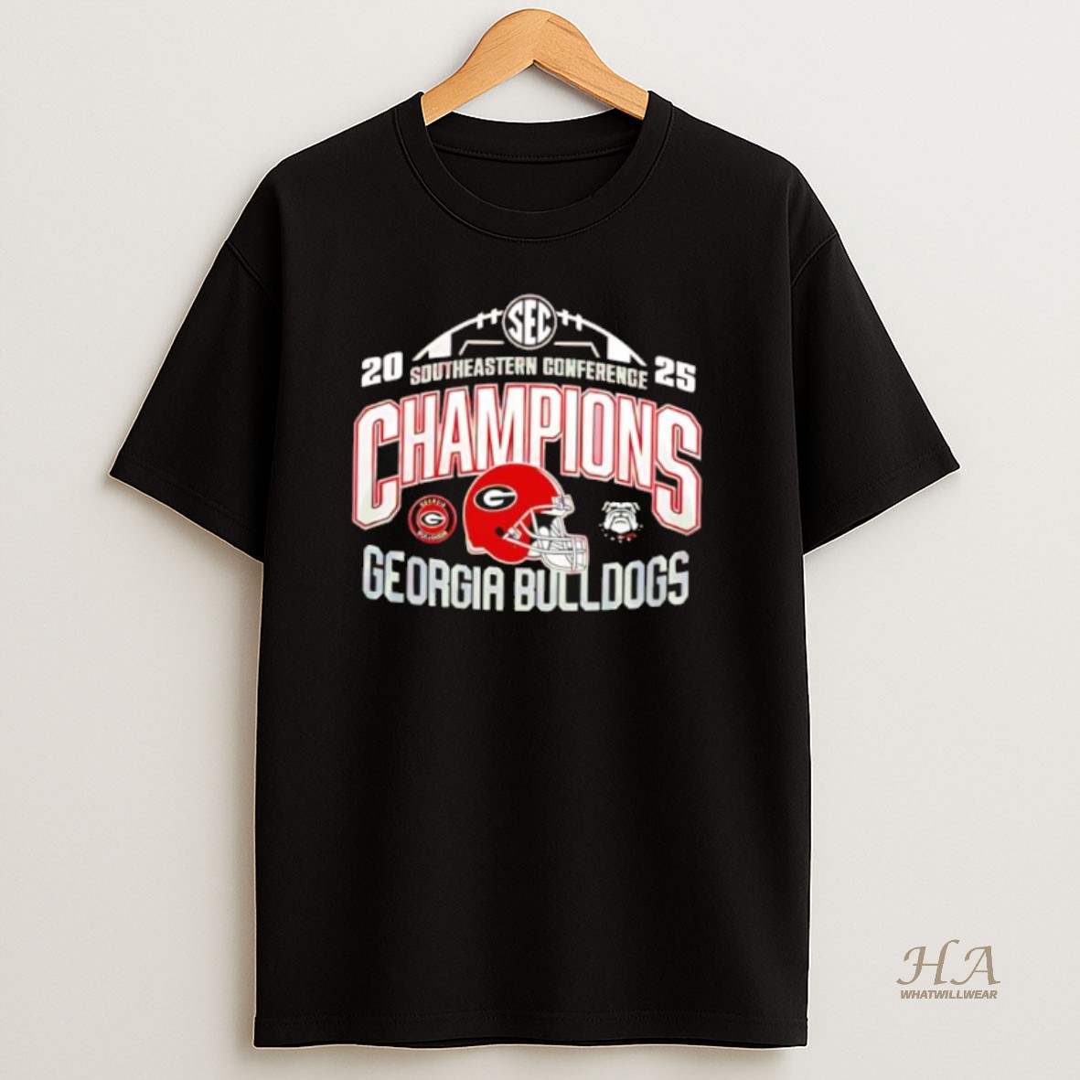 Official Georgia Bulldogs 2025 Sec Football Conference Champions Shirt