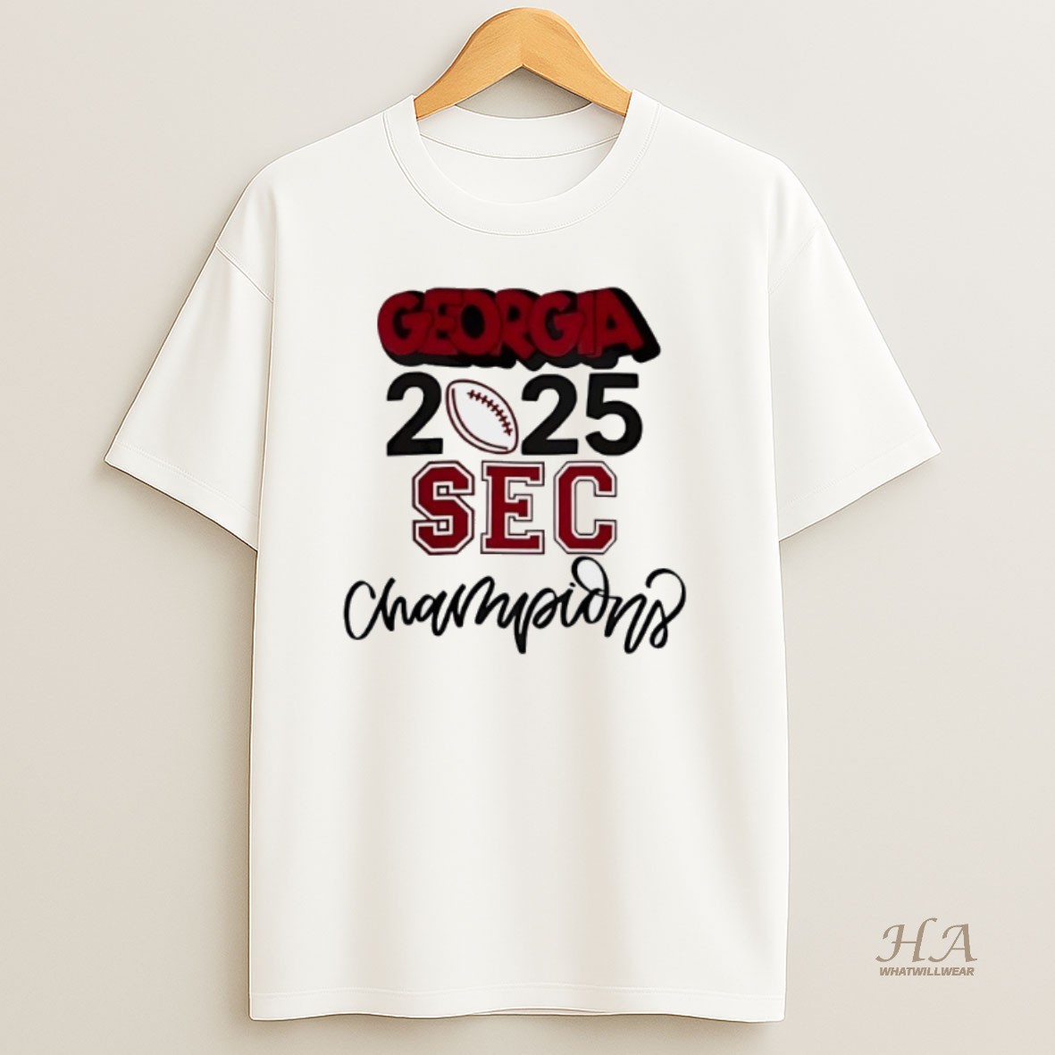 Official Georgia Bulldogs 2025 Sec Champions Shirt