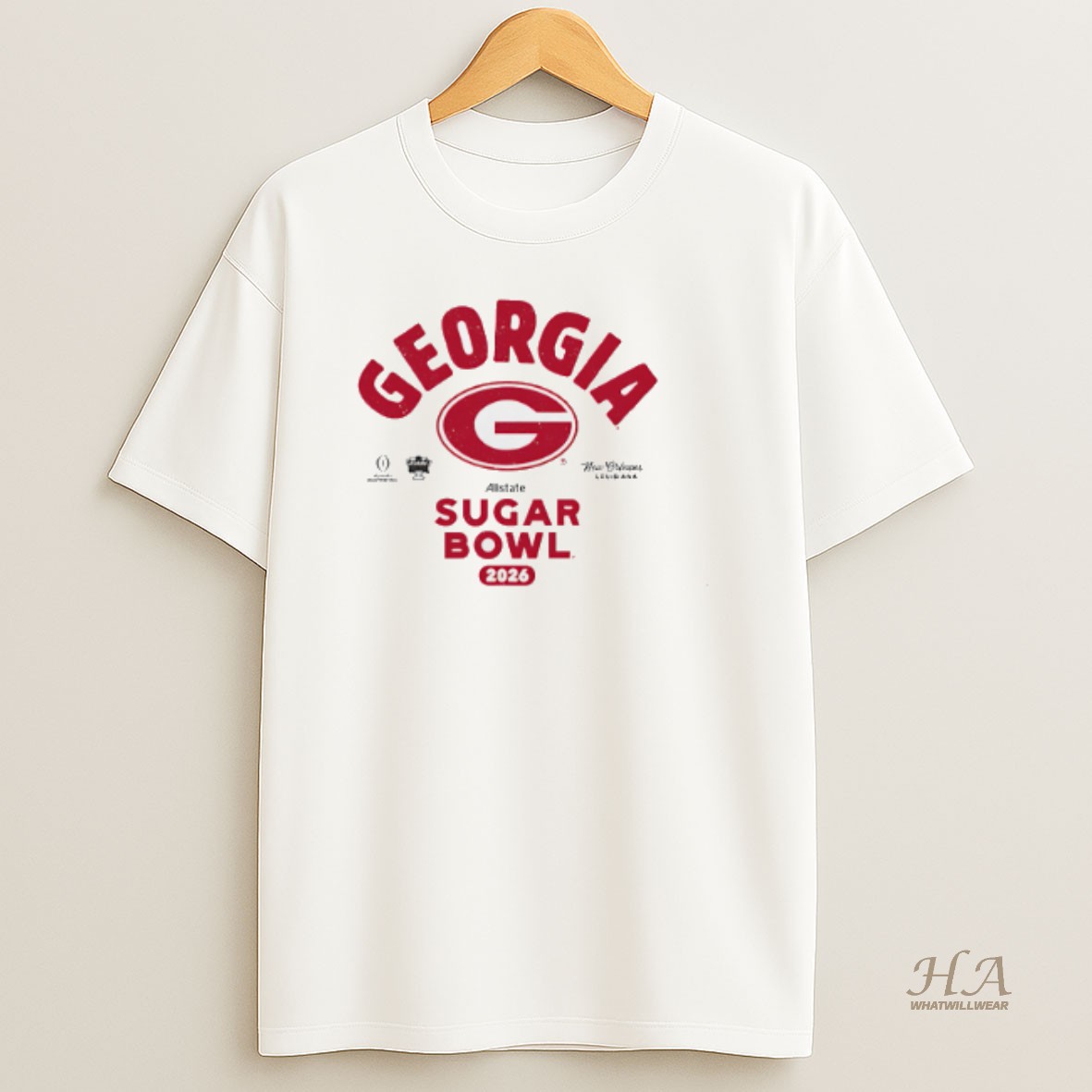Official Georgia Bulldogs 2026 Allstate Sugar Bowl Bound T Shirt